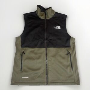 The North Face Men's WindWall Vest Small Black/Olive EUC